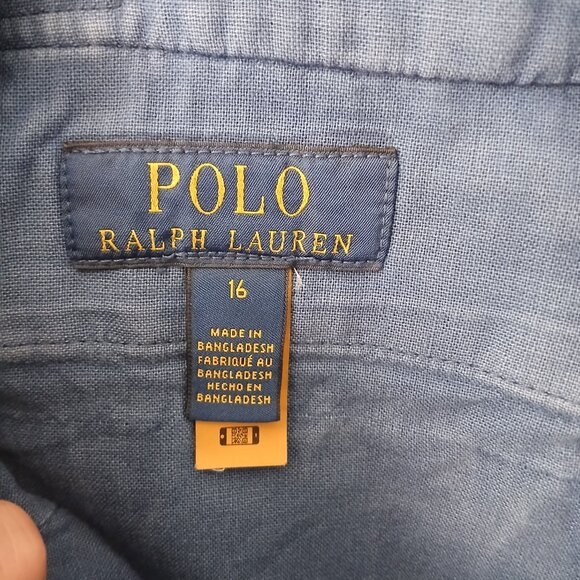 Polo Ralph Lauren NWT $59.50‎ Boys Size 16 Blue Cotton Chino Shorts Zipper - Picture 8 of 15